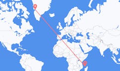 Flyreiser fra Mamoudzou, Frankrike til Ilulissat, Grønland