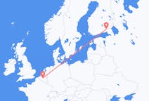 Flyreiser fra Villmanstrand, Finland til Brussel, Belgia