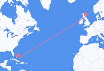 Flights from Deadman’s Cay, the Bahamas to Edinburgh, Scotland