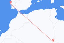 Flyrejser fra Djanet, Algeriet til Lissabon, Portugal
