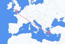 Flights from Alderney, Guernsey to Santorini, Greece