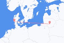 Flights from Kaunas in Lithuania to Esbjerg in Denmark
