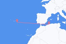Flights from Chlef, Algeria to Ponta Delgada, Portugal