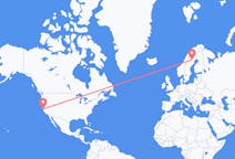 Flights from San Francisco, the United States to Arvidsjaur, Sweden