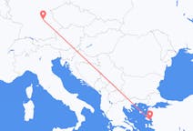 Flyreiser fra Nürnberg, Tyskland til Mytilene, Hellas