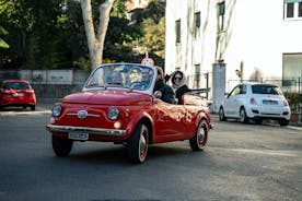Classic Elegance: Vintage Fiat 500 Cabriolet Rome Tour