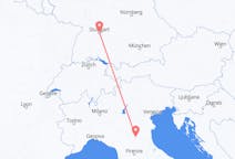 Flyreiser fra Bologna, Italia til Stuttgart, Tyskland