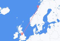 Vuelos de Sandnessjøen, Noruega a Manchester, Inglaterra