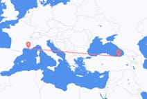 出发地 法国出发地 马赛目的地 土耳其特拉布宗的航班