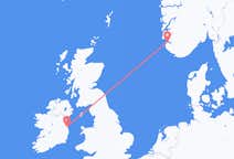 Vluchten van Stavanger, Noorwegen naar Dublin, Ierland