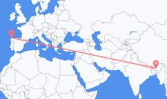 인도 구와하티에서 출발해 스페인 라코루냐까지(으)로 가는 항공편