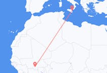 Flyg från Bobo-Dioulasso, Burkina Faso till Catania, Italien