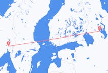 Vluchten van Petrozavodsk naar Oslo