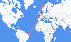 Flyreiser fra Aracaju, Brasil til Florø, Norge
