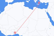 Flyrejser fra Lomé til Sitia