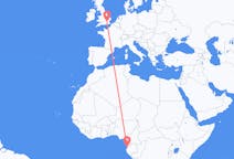 Flyrejser fra Libreville, Gabon til London, England