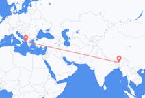 Flights from Guwahati, India to Corfu, Greece