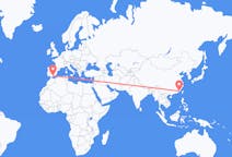 Flyg från Xiamen, Kina till Granada, Nicaragua, Spanien