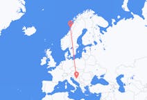 Fly fra Banja Luka til Sandnessjøen