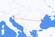 Flyrejser fra Rijeka, Kroatien til Constanta, Rumænien