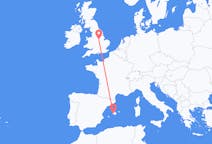 Flyrejser fra Palma de Mallorca, Spanien til Nottingham, England