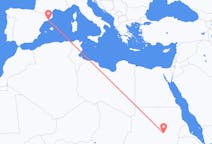 Flights from Khartoum, Sudan to Barcelona, Spain