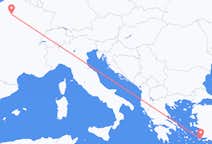 ギリシャのコス島からから、フランスのパリまでのフライト