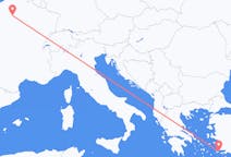 Flights from Kos in Greece to Paris in France