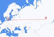 Flights from Krasnoyarsk, Russia to Bornholm, Denmark