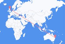 Vluchten van Gold Coast, Australië naar Aberdeen, Schotland