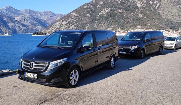 Private transfer from Podgorica airport or Podgorica to Tivat
