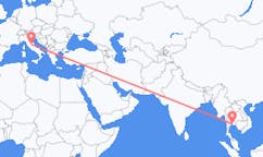 Flyreiser fra Pattaya, Thailand til Perugia, Italia