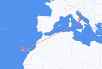 Fly fra San Sebastián de La Gomera til Napoli
