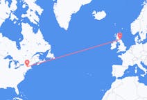 Flyreiser fra Albany, USA til Edinburgh, Skottland