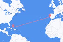 Flyg från Crooked Island, Bahamas till Lissabon, Portugal
