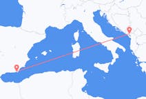 Flights from Almería, Spain to Podgorica, Montenegro