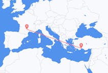Loty z Rodez, Francja z Antalya, Turcja