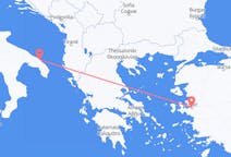 Flyg från Brindisi, Italien till Izmir, Turkiet