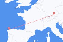Flug frá La Coruña, Spáni til München, Þýskalandi