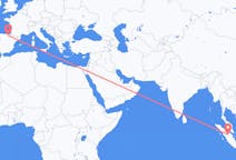 Flyreiser fra Pekanbaru, Indonesia til Vitoria, Spania
