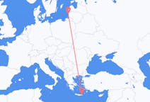 Flights from Sitia in Greece to Palanga in Lithuania