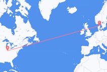 Flüge von Indianapolis, die Vereinigten Staaten nach Aalborg, Dänemark