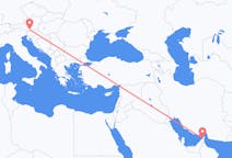 Flyreiser fra Ras al-Khaimah, De forente arabiske emirater til Klagenfurt, Østerrike