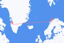 Flyg från Kangerlussuaq, Grönland till Bardufoss, Grönland