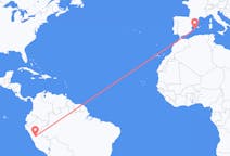 Flights from Huánuco, Peru to Ibiza, Spain