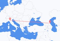 Flights from Makhachkala, Russia to Parma, Italy
