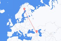 Flyreiser fra Tbilisi, Georgia til Lulea, Sverige