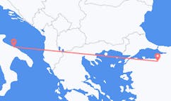 Fly fra Bursa til Bari