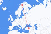 Flights from Gällivare, Sweden to Adana, Turkey