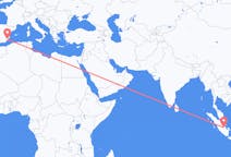 Flyrejser fra Jambi City, Indonesien til Murcia, Spanien